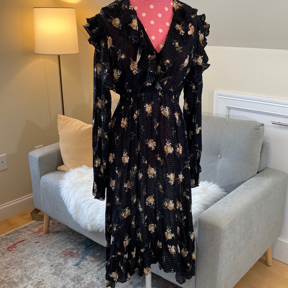 Maje Flouncy Dress